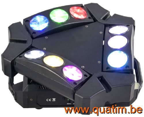 IBIZA Light 9BEAM-MINI 9 x 10W RGBW LED Spider effect