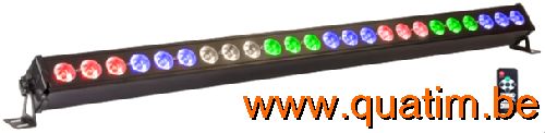 IBIZA Light LED BAR 24 x 4W RGBW 105cm DMX