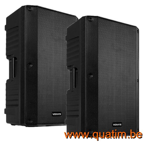 Vonyx 2 x VSA15 actieve speakerset 2000Wmax