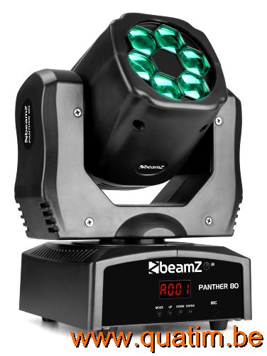 Beamz Panther80 LED movinghead With Rotating Lenses